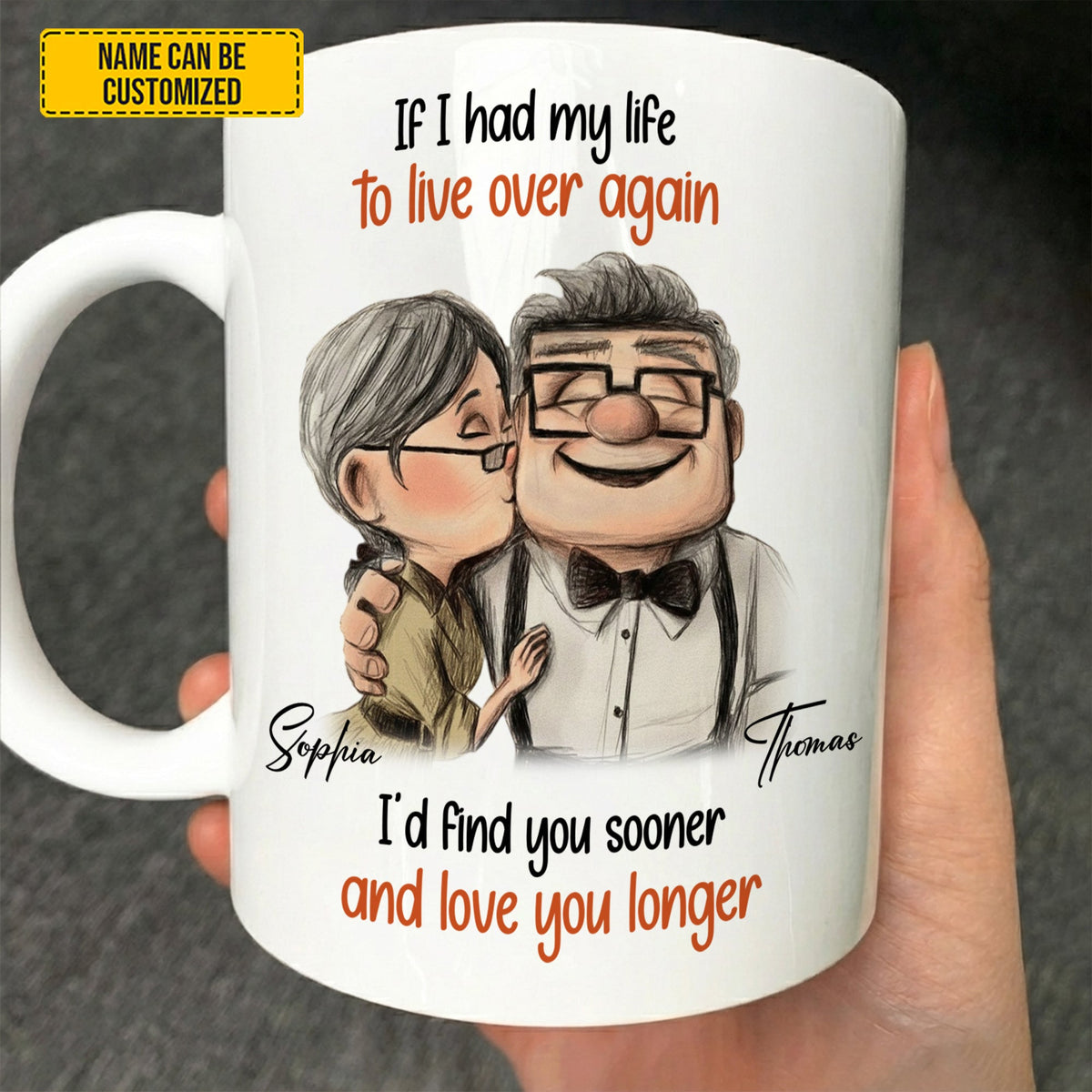 I'd Find You Sooner - Personalized Couple White Mug