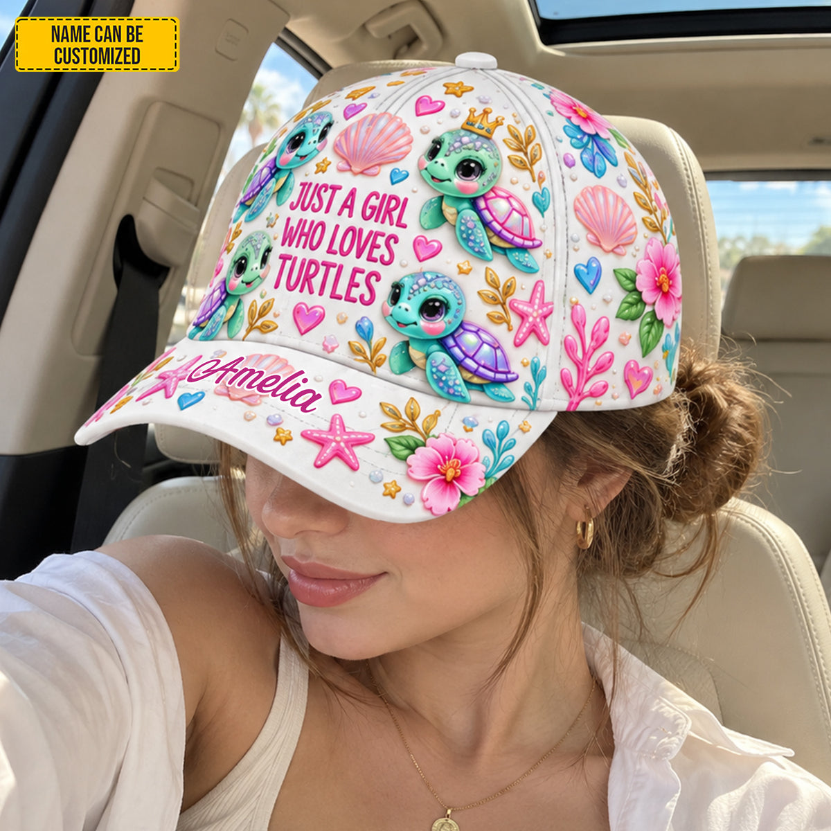 Just A Girl Who Loves Turtles - Personalized Classic Cap