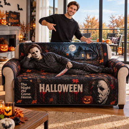 Michael Myers Halloween Horror Sofa Cover – Halloween Horror Quilted Home Decor