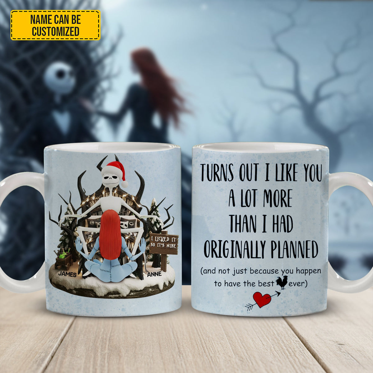 Turns Out I Like You - Personalized Couple White Mug