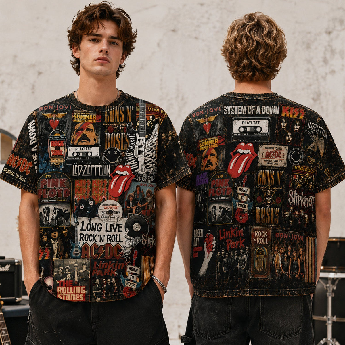 Rock Lover - Classic Legends All Over Print Shirt Version 2