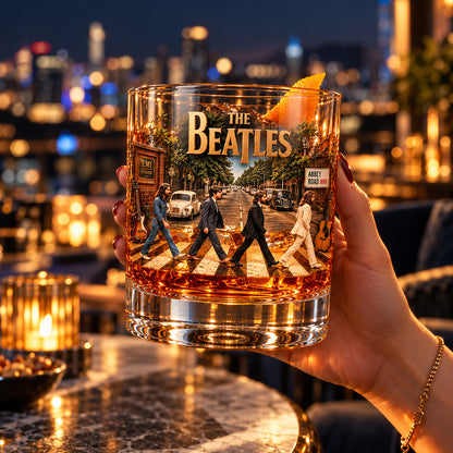 The Beatles Abbey Road – Classic Rock Inspired Whiskey Glass