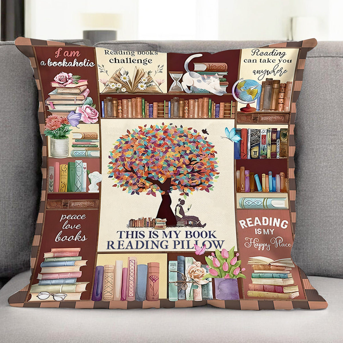 Book Lover - Personalized Book Pillow