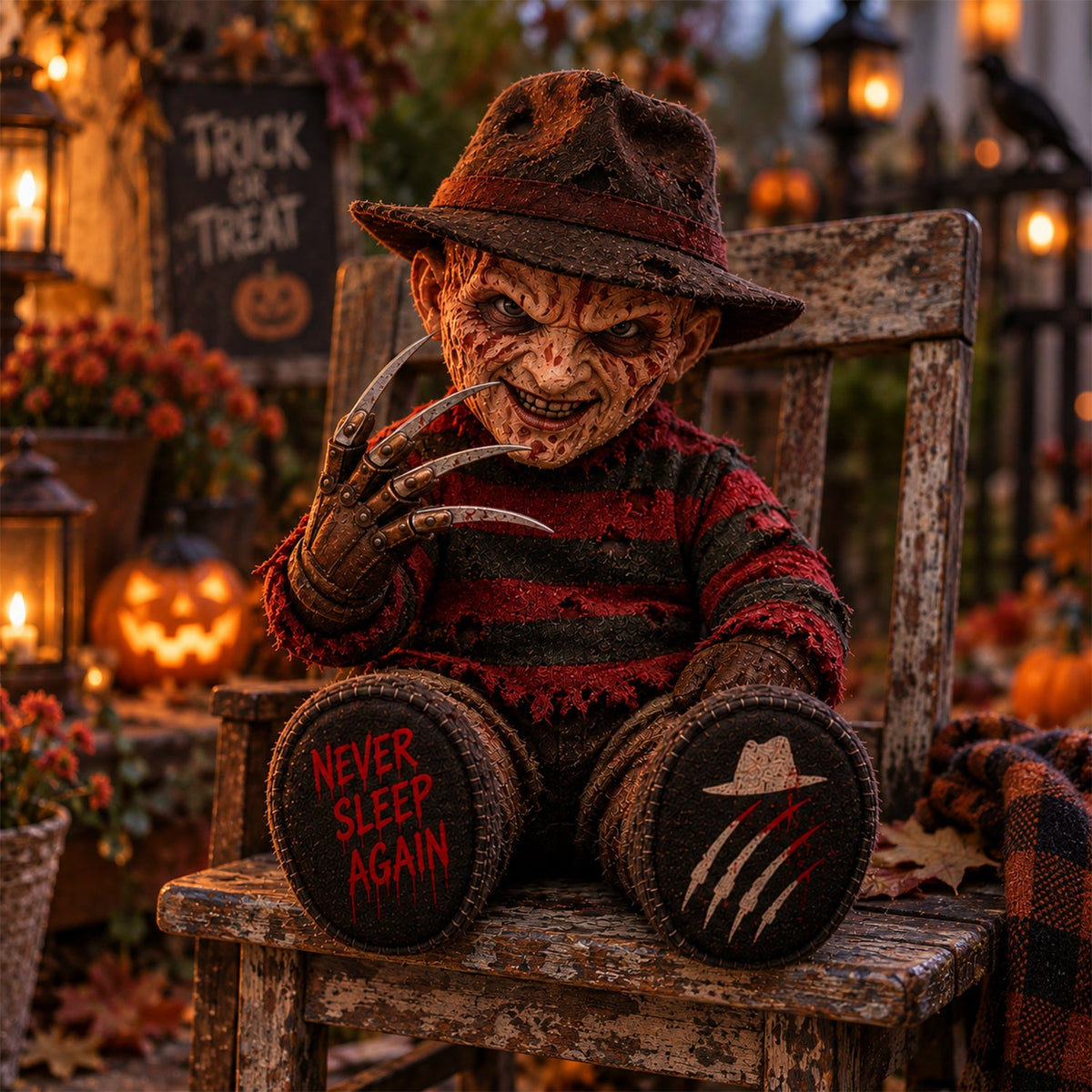 Freddy Krueger Horror Custom Shape Pillow – Creepy Halloween Collector Gift