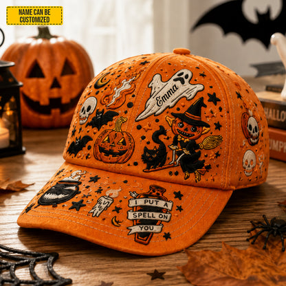 Personalized Halloween Pumpkin Classic Cap