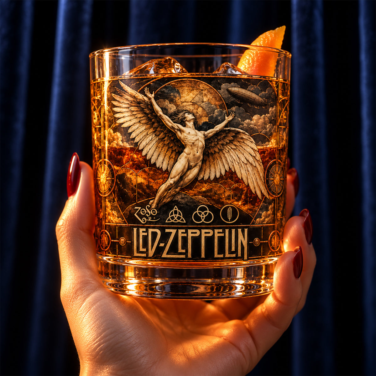 Led Zeppelin – Icarus Classic Rock Inspired Whiskey Glass