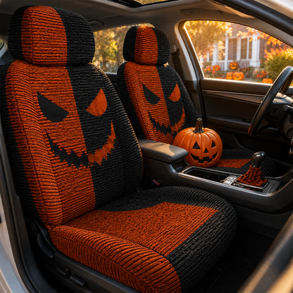 Halloween Pumpkin Car Seat Covers –  Gift for Horror Fans