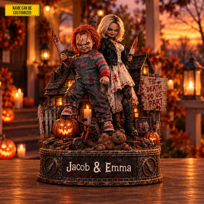 Personalized Chucky & Tiffany Halloween Couple Acrylic Plaque