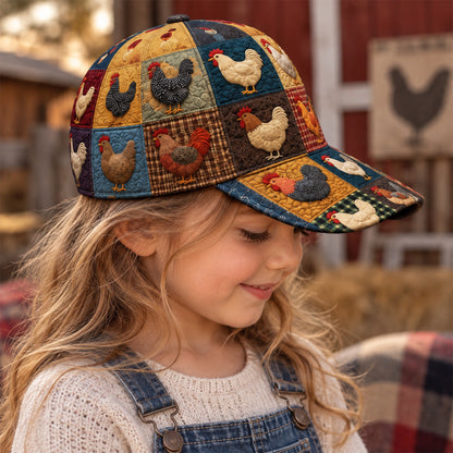 Colorful Chicken Patchwork Classic Cap – Cute Chicken Lover Gift
