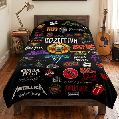 Rock Lovers - Classic Rock Legends Blanket Version 2