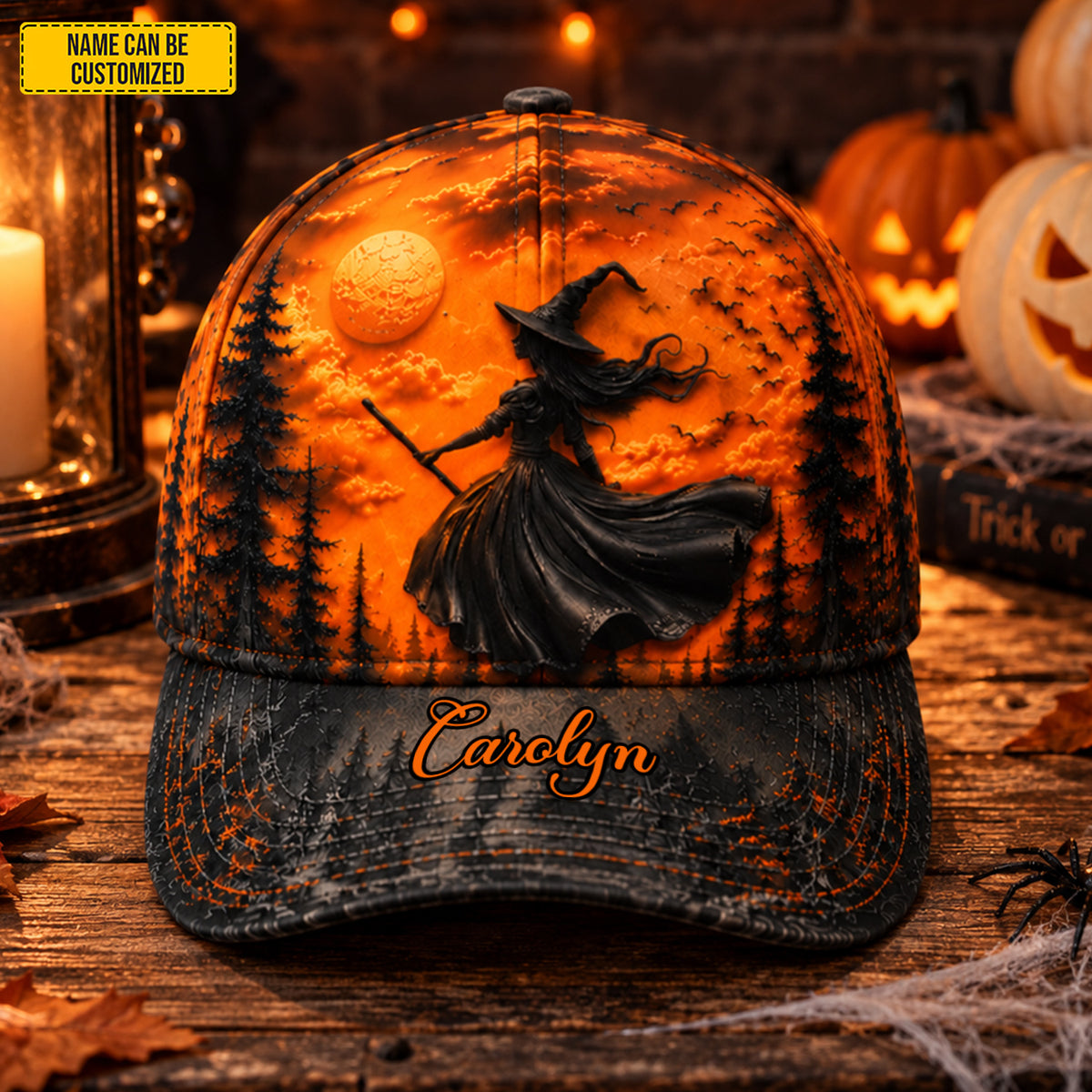 Personalized Halloween Witch Classic Cap