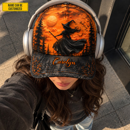 Personalized Halloween Witch Classic Cap