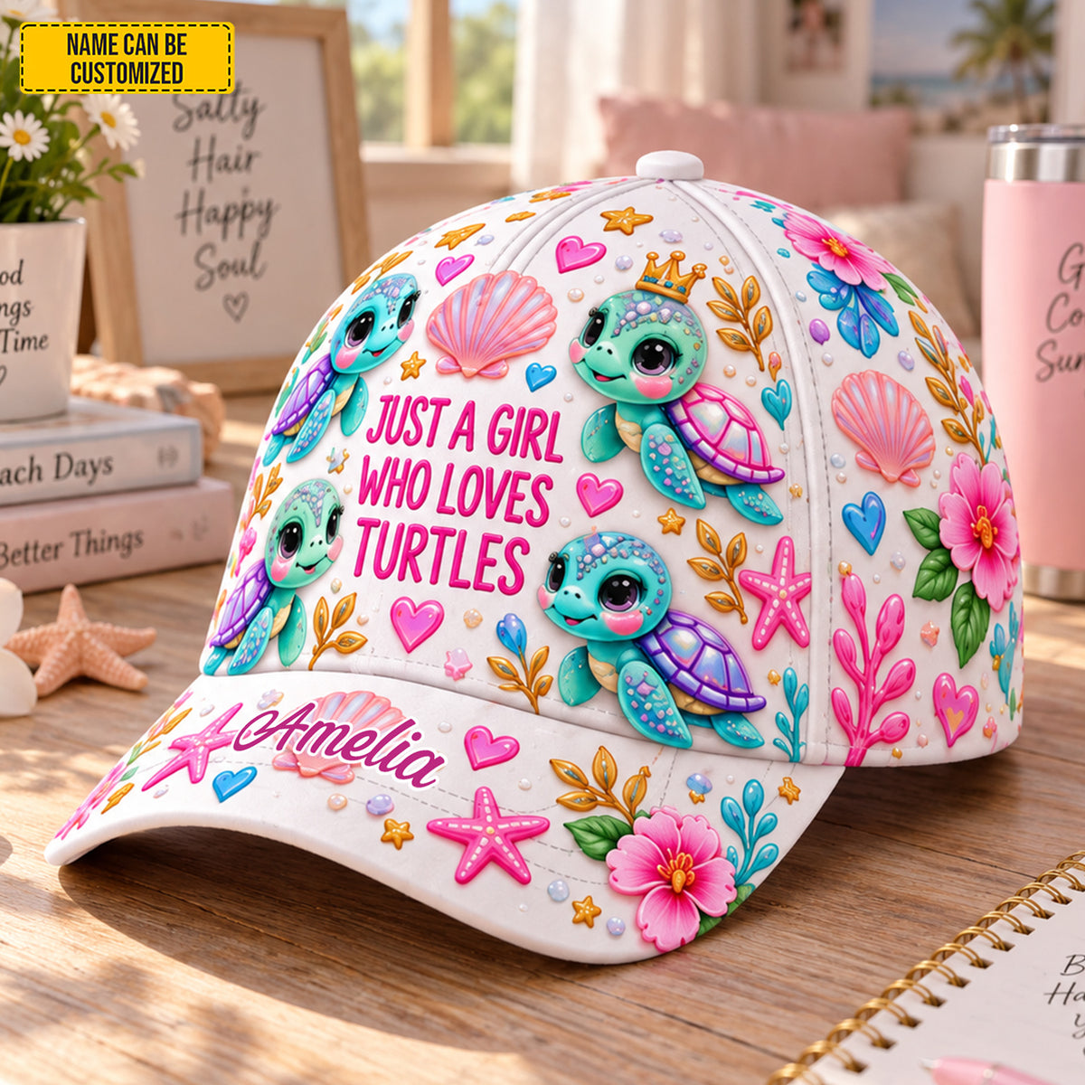 Just A Girl Who Loves Turtles - Personalized Classic Cap
