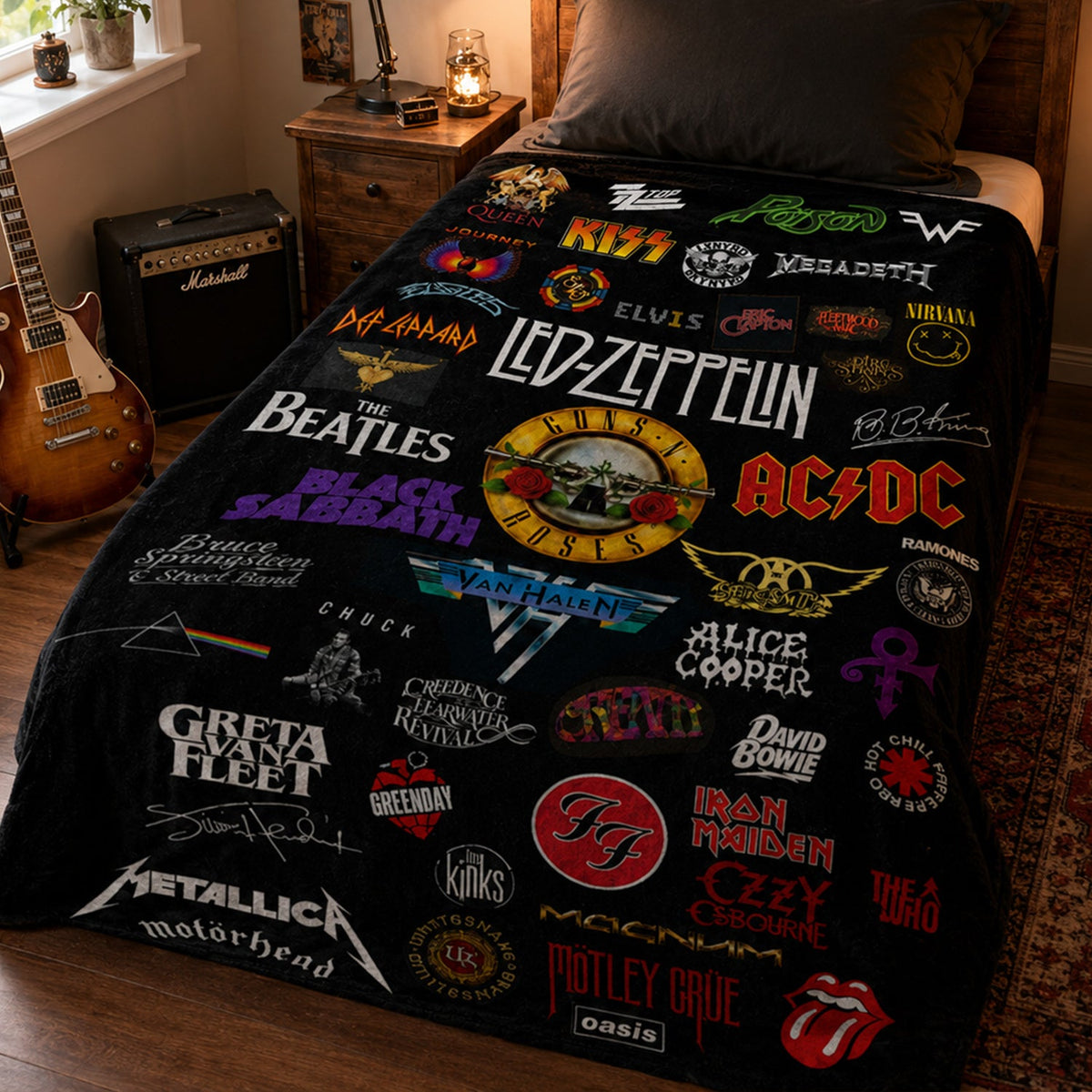 Rock Lovers - Classic Rock Legends Blanket Version 2
