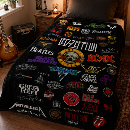 Rock Lovers - Classic Rock Legends Blanket Version 2
