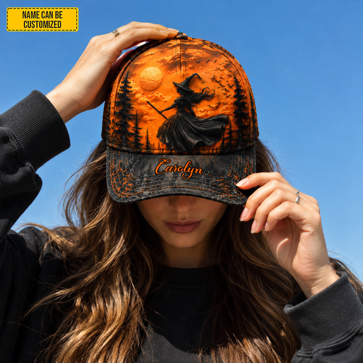 Personalized Halloween Witch Classic Cap