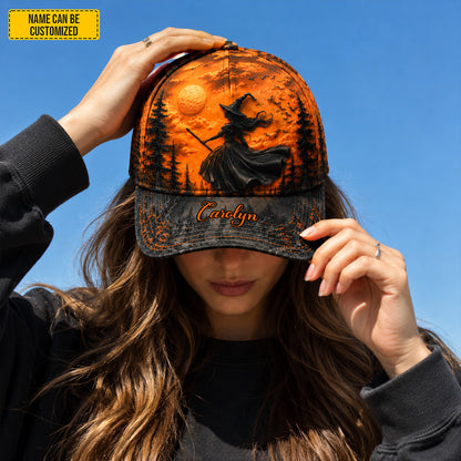 Personalized Halloween Witch Classic Cap