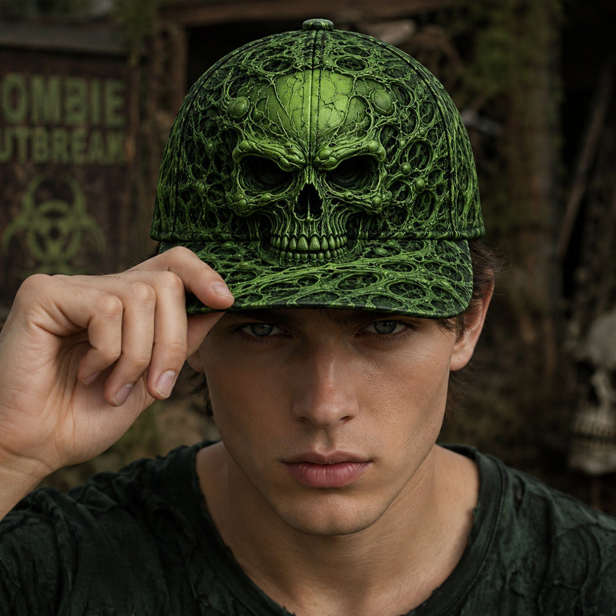Zombie Outbreak – Vintage Horror Classic Cap