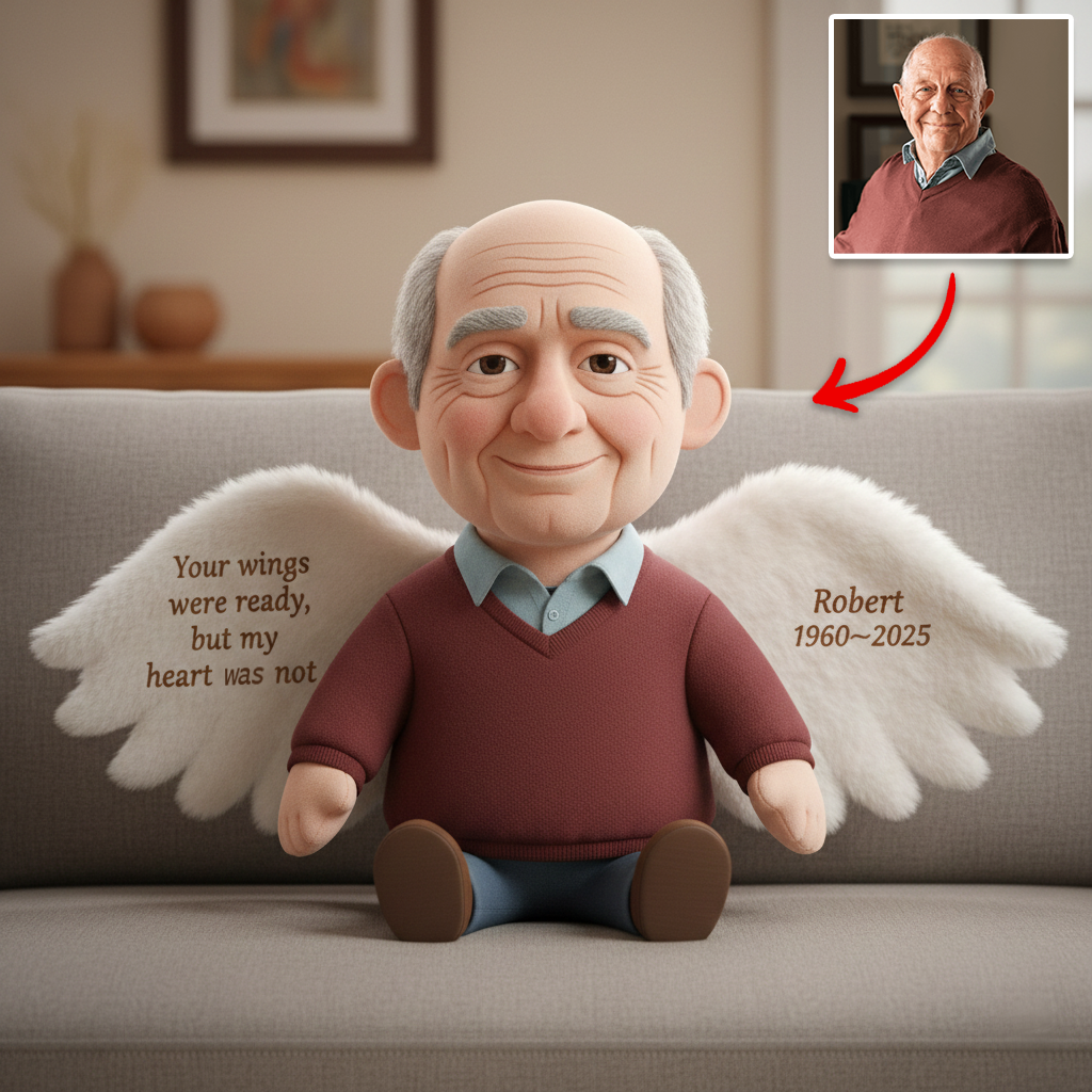 My Heart Was Not Ready – Personalized Memorial Shape Pillow