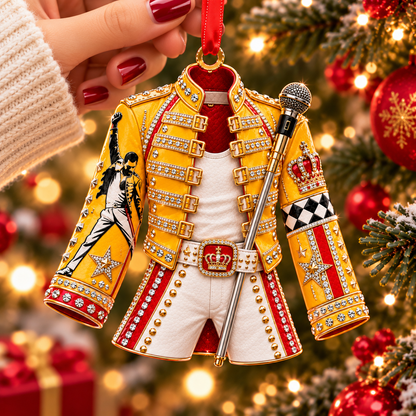 Freddie Mercury Queen Christmas Ornament - Classic Music Legend Gift