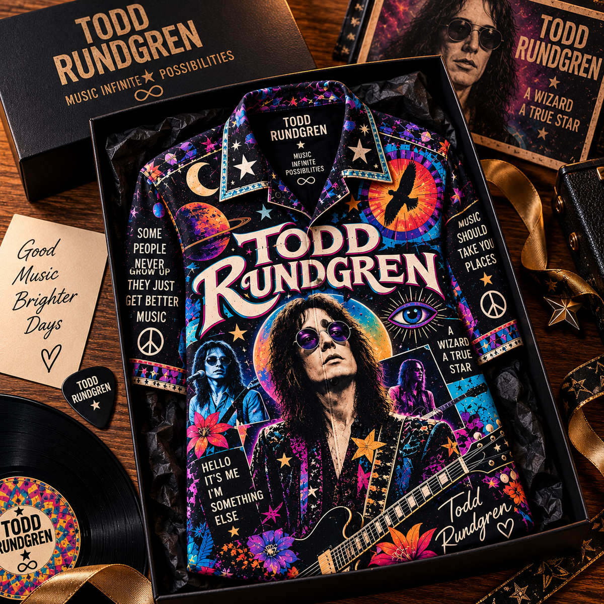 Todd Rundgren Hawaiian Shirt - Vintage Music Fan Gift