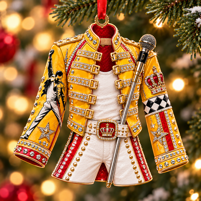 Freddie Mercury Queen Christmas Ornament - Classic Music Legend Gift
