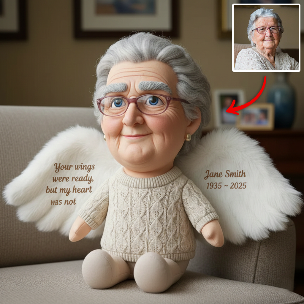 My Heart Was Not Ready – Personalized Memorial Shape Pillow