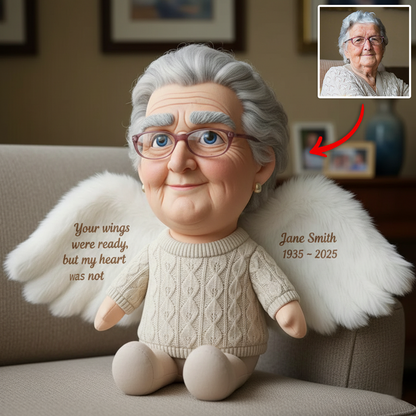My Heart Was Not Ready – Personalized Memorial Shape Pillow