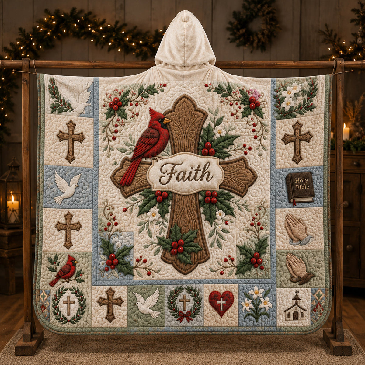 Faith Christian Hooded Blanket