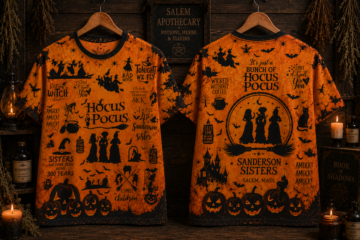 Hocus Pocus Funny Witch All Over Print - Witchy Halloween Shirt