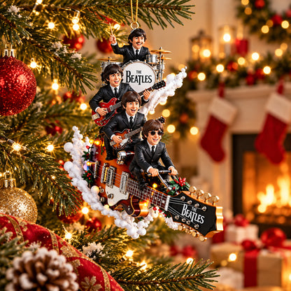 The Beatles Holiday Jam Guitar Ornament