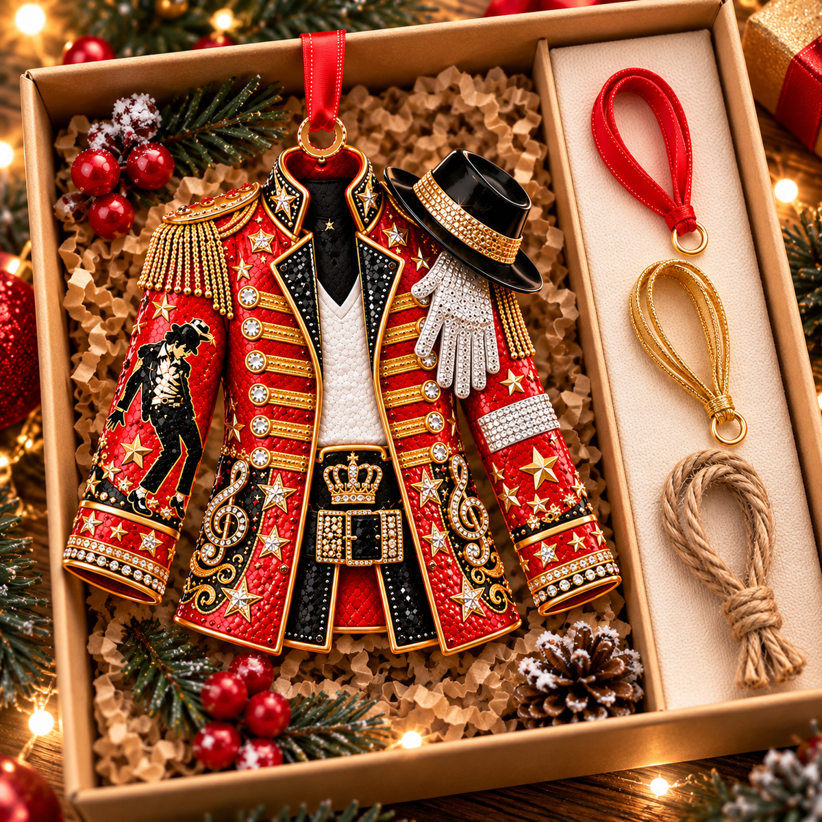 Michael Jackson Christmas Ornament - Classic Music Legend Gift