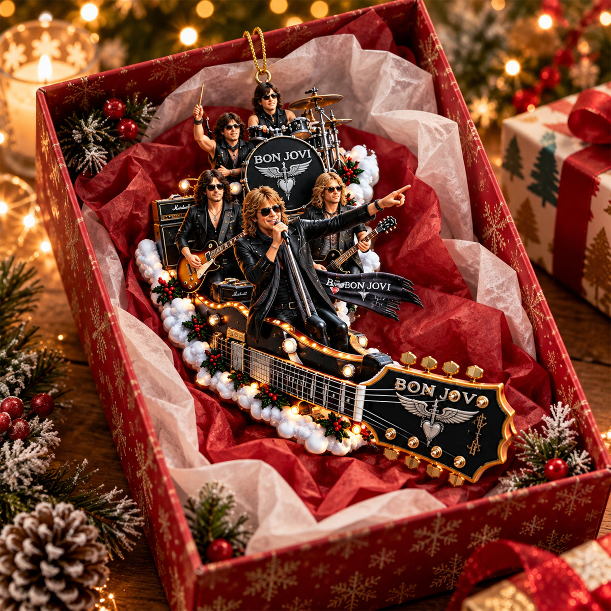 Bon Jovi Rockin’ Christmas Ornament