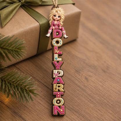 Dolly Parton Christmas Ornament - Country Music Fan Gift