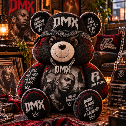 DMX Custom Shaped Bear Pillow – Unique Gift for Classic Music Lovers