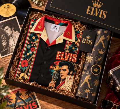 Elvis Presley Hawaiian Shirt – King of Rock 'n' Roll Inspired Gift Featuring Elvis
