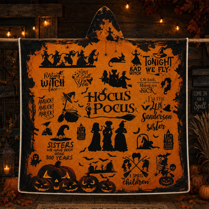 Hocus Pocus Hooded Blanket
