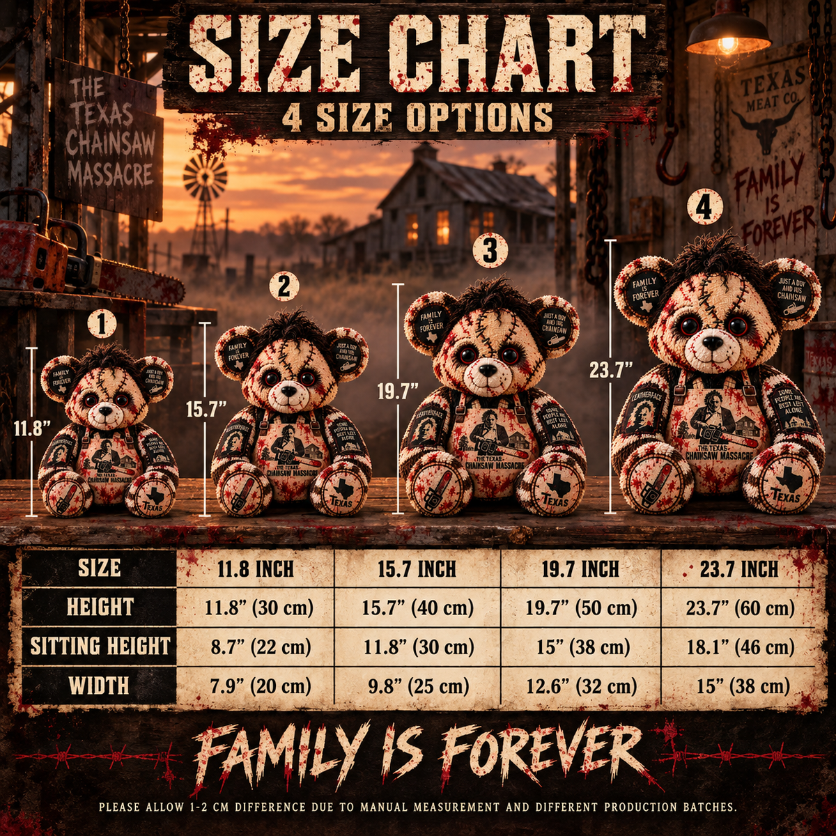 Leatherface Texas Chainsaw Horror Custom Shape Pillow  – Spooky Halloween Pillow