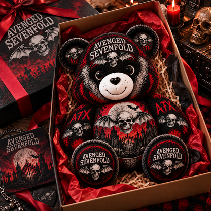 Avenged Sevenfold Custom Shaped Bear Pillow – Unique Gift for Classic Music Lovers