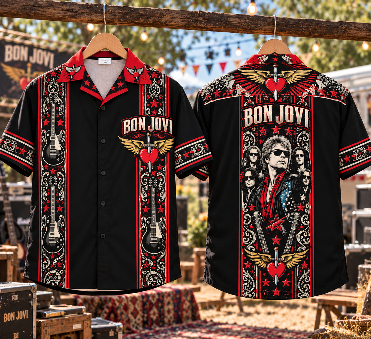 Bon Jovi Hawaiian Shirt – Classic Rock Inspired Gift Featuring Jon Bon Jovi
