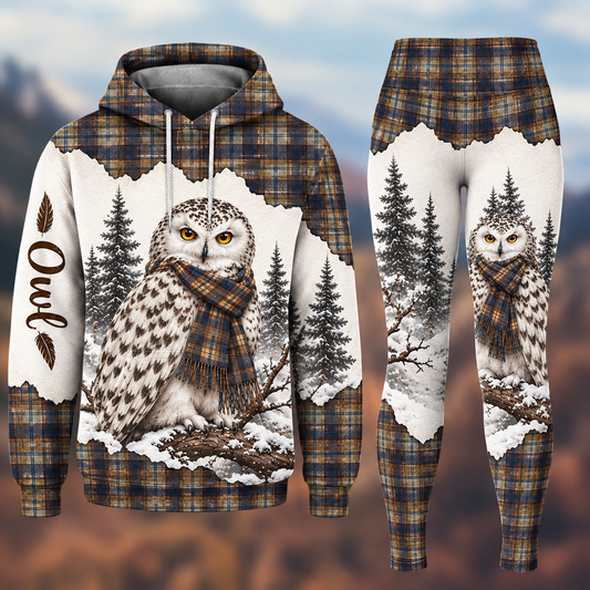 Snowy Owl - Personalized Hoodie and Leggings
