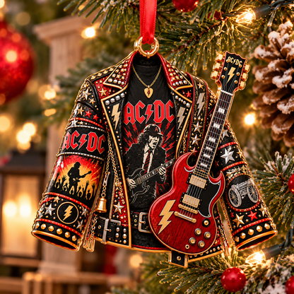 AC/DC Christmas Ornament -  Classic Music Legend Gift