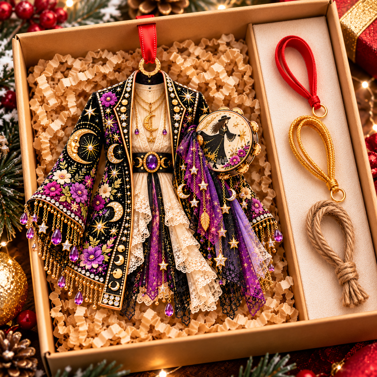 Stevie Nicks Christmas Ornament- Classic Music Legend Gift