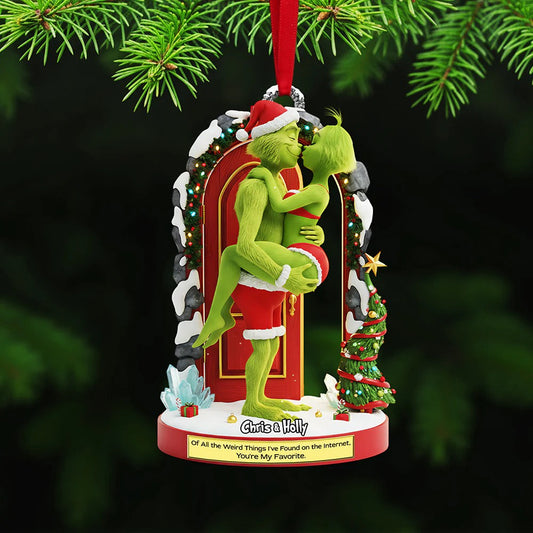 Naughty Couple Christmas - Personalized Gifts For Couple Ornament