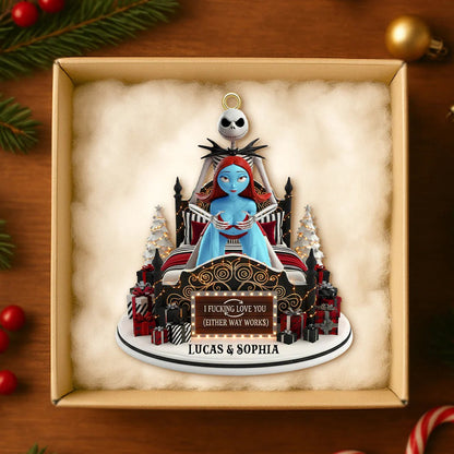 Funny Couple Ornament - Personalized Couple Ornament