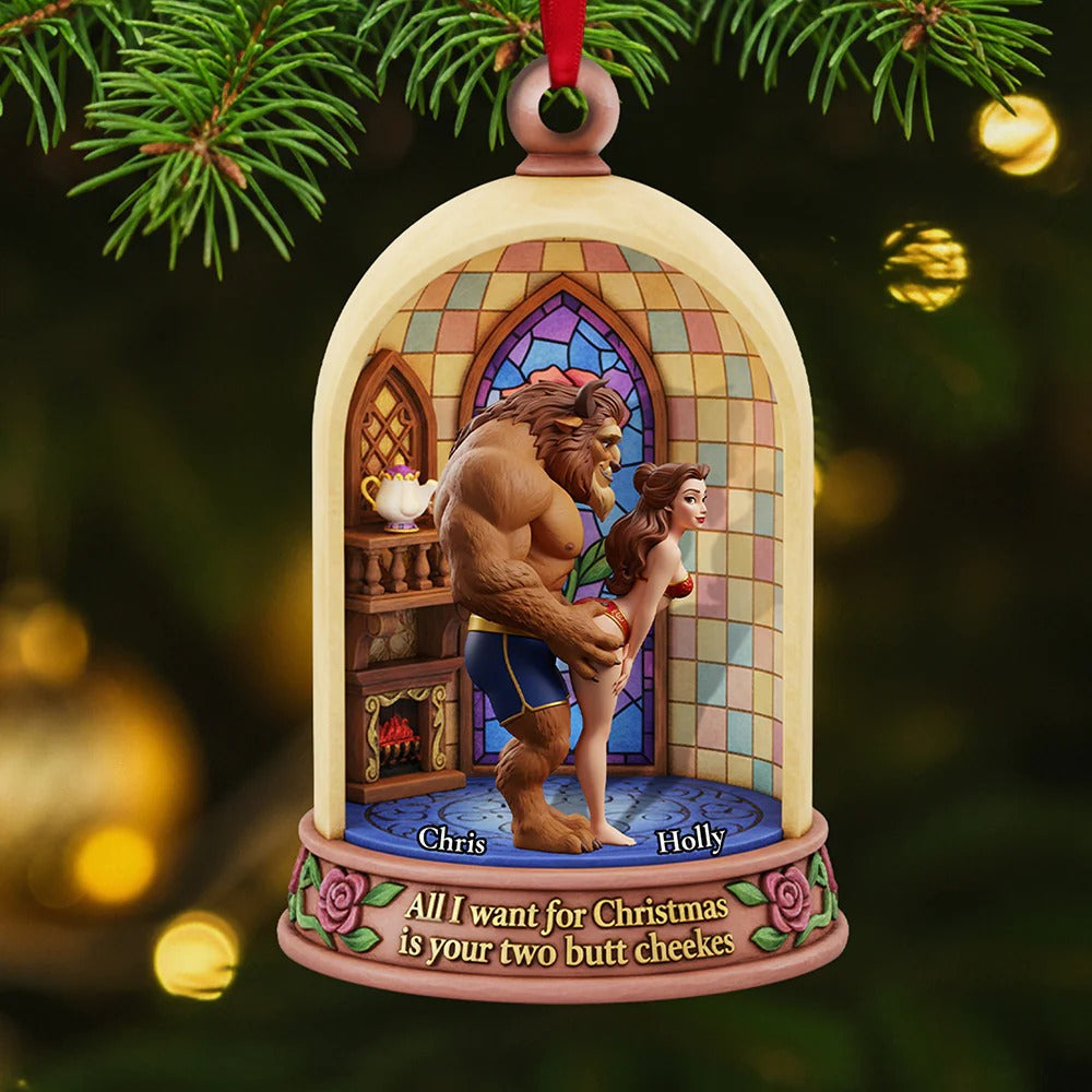 Naughty Couple Acrylic - Personalized Gifts For Couple Ornament