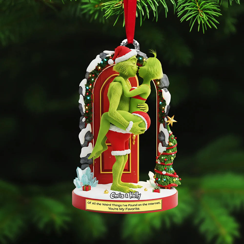 Naughty Couple Christmas - Personalized Gifts For Couple Ornament
