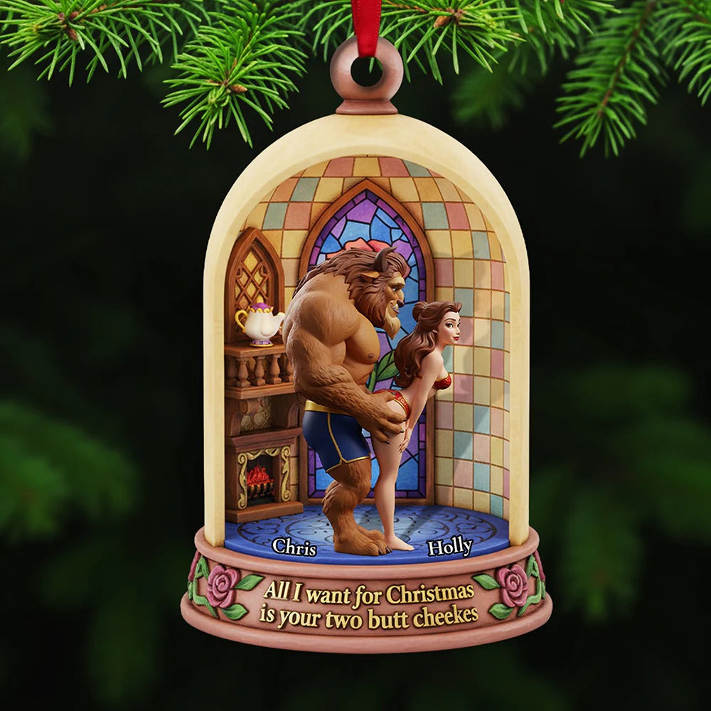 Naughty Couple Acrylic - Personalized Gifts For Couple Ornament