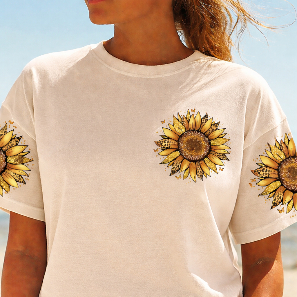 Sunflower Sunshine - Personalized Sunflower All Over Print Shirt