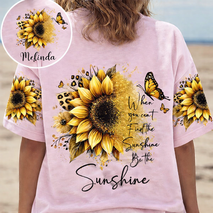 Sunflower Inspirational - Personalized Sunflower All Over Print Shirt